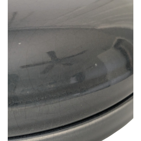 Marioni Italy Gray Lidded Ceramic Dish Knot Abstract Detail Brutalist MCM Modern - Picture 7 of 9